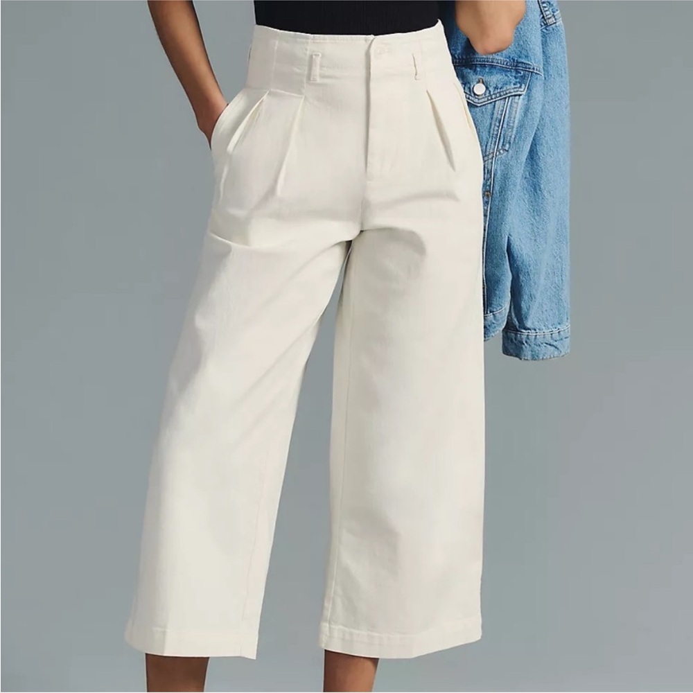 Anthropologie Maeve Women’s Wide Leg Cropped Pants, Size 10